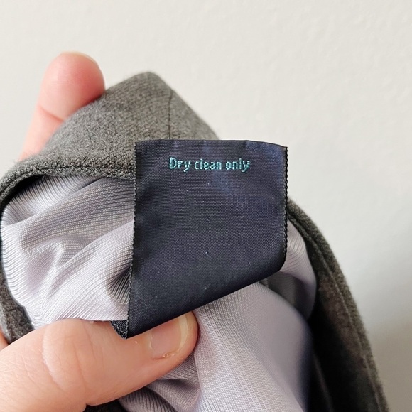 Falconnable Wool Pencil Suit Skirt Light Gray Size 2 Lined Professional Workwear - Picture 9 of 10